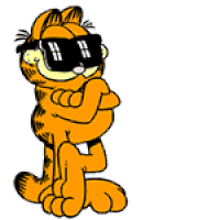 really cool garfield gif
